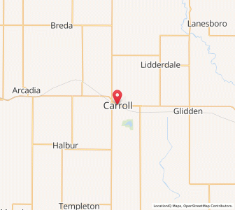 Map of Carroll, Iowa