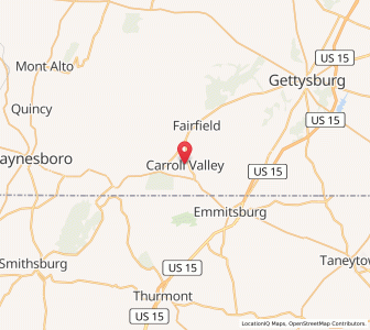 Map of Carroll Valley, Pennsylvania