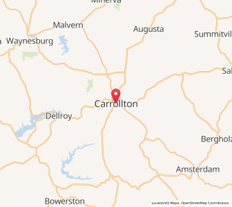 Map of Carrollton, Ohio