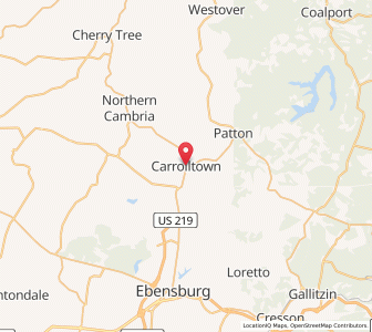 Map of Carrolltown, Pennsylvania