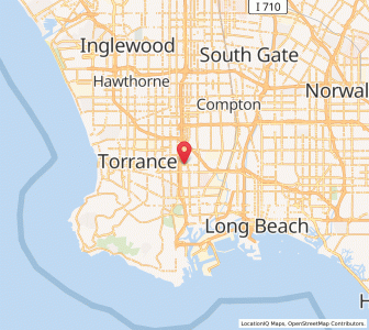 Map of Carson, California