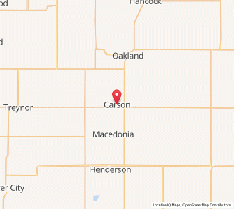 Map of Carson, Iowa