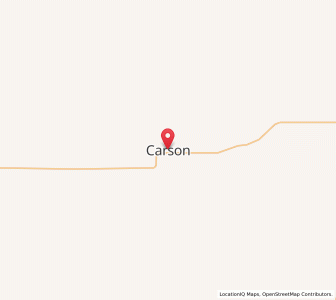 Map of Carson, North Dakota