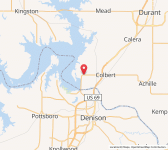 Map of Cartwright, Oklahoma