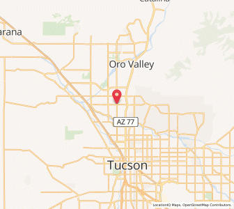 Map of Casas Adobes, Arizona