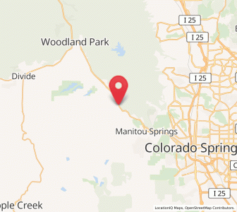 Map of Cascade, Colorado