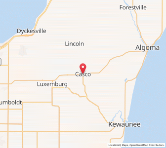 Map of Casco, Wisconsin