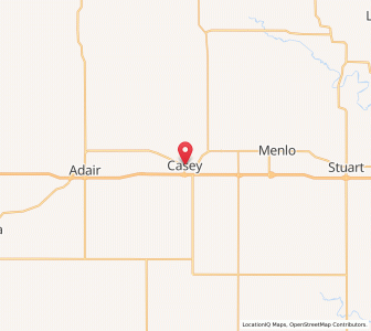 Map of Casey, Iowa