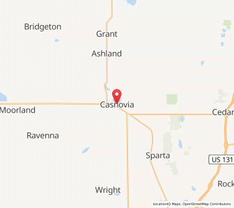 Map of Casnovia, Michigan