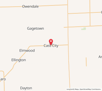 Map of Cass City, Michigan