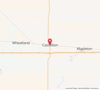Map of Casselton, North Dakota