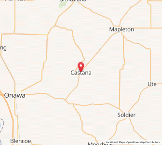 Map of Castana, Iowa
