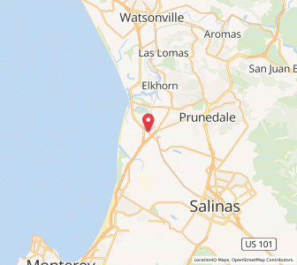Map of Castroville, California