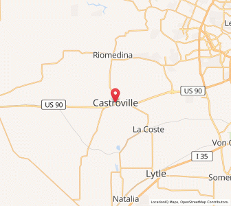 Map of Castroville, Texas