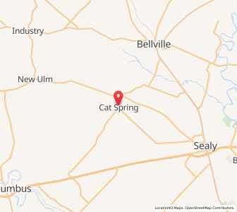 Map of Cat Spring, Texas