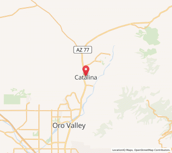 Map of Catalina, Arizona