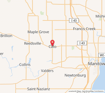 Map of Cato, Wisconsin
