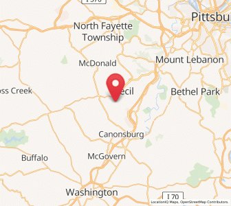 Map of Cecil, Pennsylvania