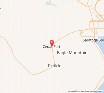 Map of Cedar Fort, Utah