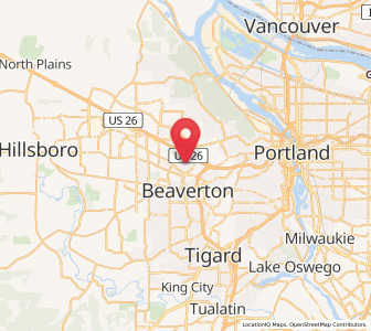 Map of Cedar Hills, Oregon