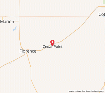Map of Cedar Point, Kansas