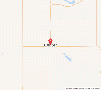 Map of Center, North Dakota