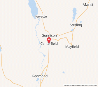 Map of Centerfield, Utah