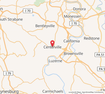 Map of Centerville (Washington County), Pennsylvania