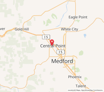 Map of Central Point, Oregon