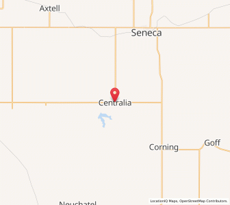 Map of Centralia, Kansas