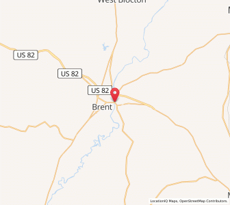 Map of Centreville, Alabama