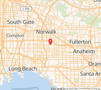 Map of Cerritos, California