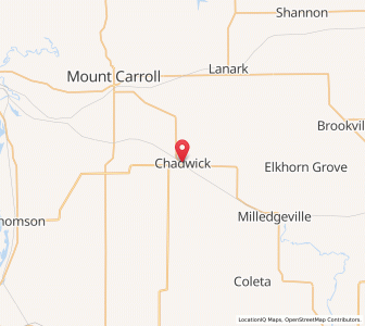 Map of Chadwick, Illinois