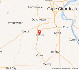 Map of Chaffee, Missouri