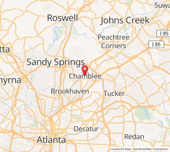 Map of Chamblee, Georgia