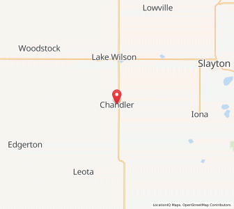 Map of Chandler, Minnesota