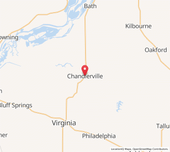 Map of Chandlerville, Illinois