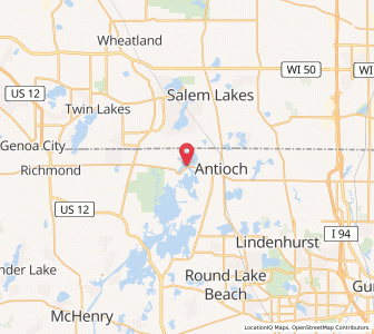 Map of Channel Lake, Illinois
