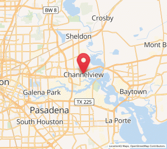 Map of Channelview, Texas