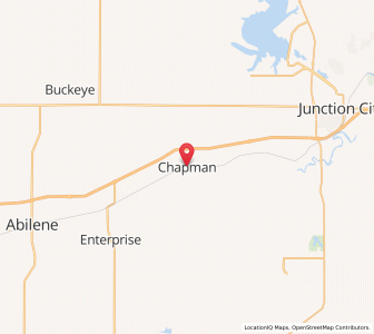 Map of Chapman, Kansas