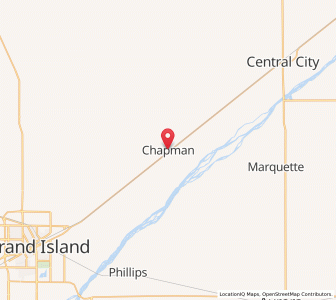 Map of Chapman, Nebraska