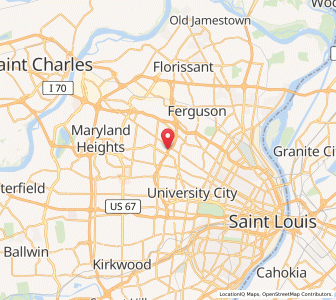Map of Charlack, Missouri