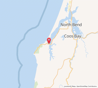 Map of Charleston, Oregon