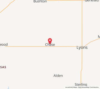 Map of Chase, Kansas