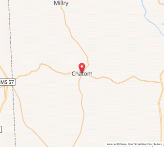 Map of Chatom, Alabama