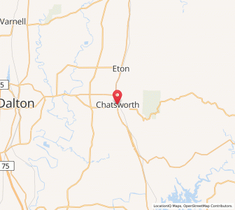Map of Chatsworth, Georgia