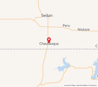 Map of Chautauqua, Kansas