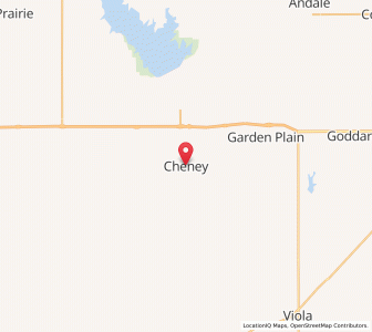 Map of Cheney, Kansas