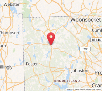 Map of Chepachet, Rhode Island