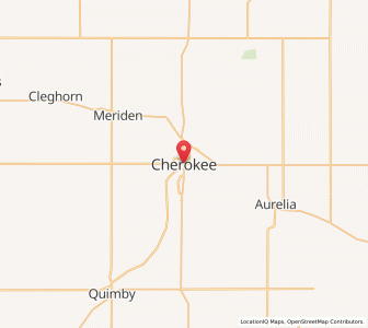 Map of Cherokee, Iowa